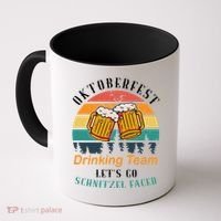 Oktoberfest Team Lets Get Schnitzel Faced Coffee Mug thumb 0