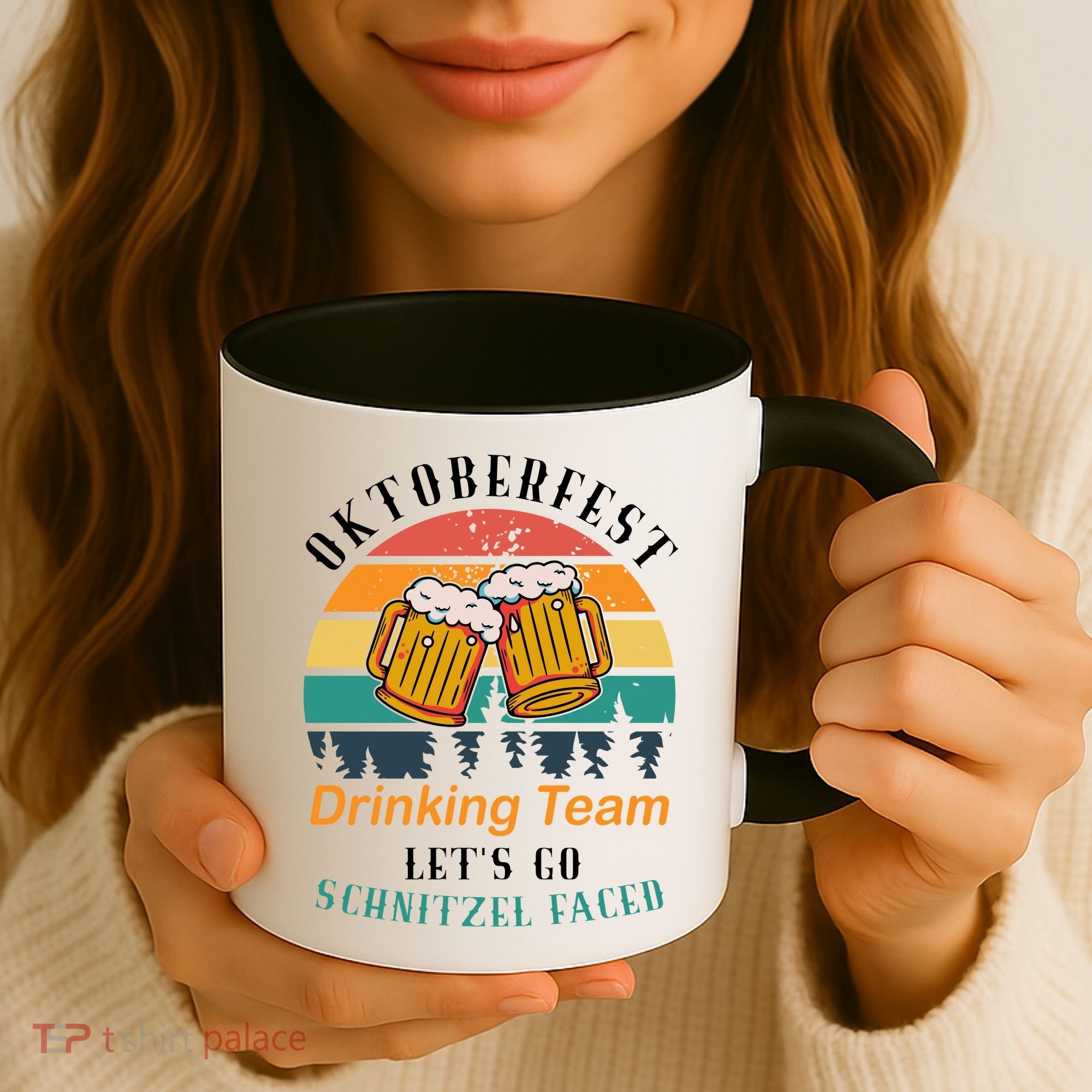 Oktoberfest Team Lets Get Schnitzel Faced Coffee Mug