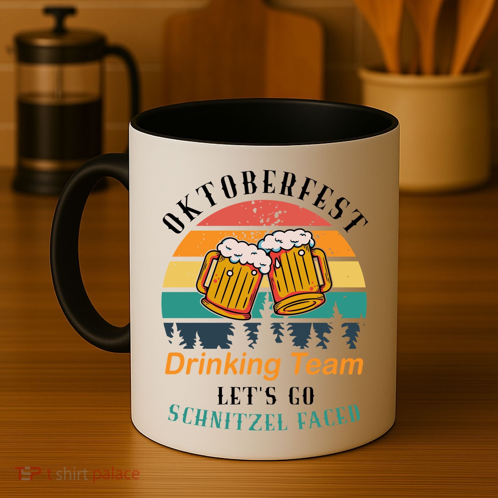 Oktoberfest Team Lets Get Schnitzel Faced Coffee Mug
