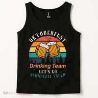 Oktoberfest Team Lets Get Schnitzel Faced Tank Top thumb 2