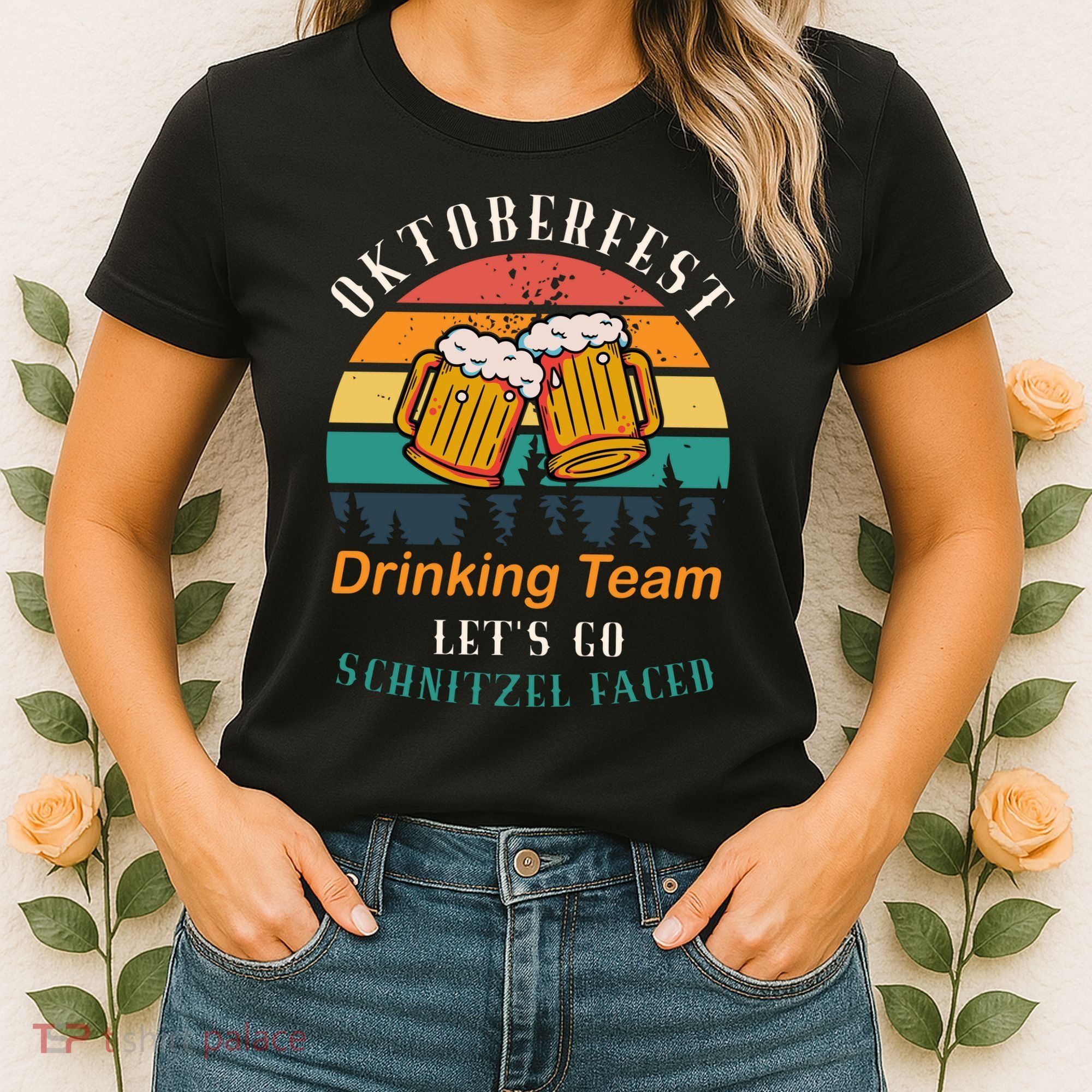 Oktoberfest Team Lets Get Schnitzel Faced Women's T-Shirt
