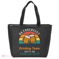 Oktoberfest Team Lets Get Schnitzel Faced Tote Bag thumb 0