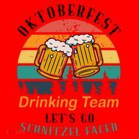 Oktoberfest Team Lets Get Schnitzel Faced Santa Hat thumb 1