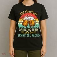 Oktoberfest Team Lets Get Schnitzel Faced German T-Shirt thumb 4