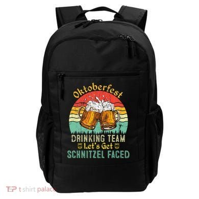 Oktoberfest Team Lets Get Schnitzel Faced German Backpack