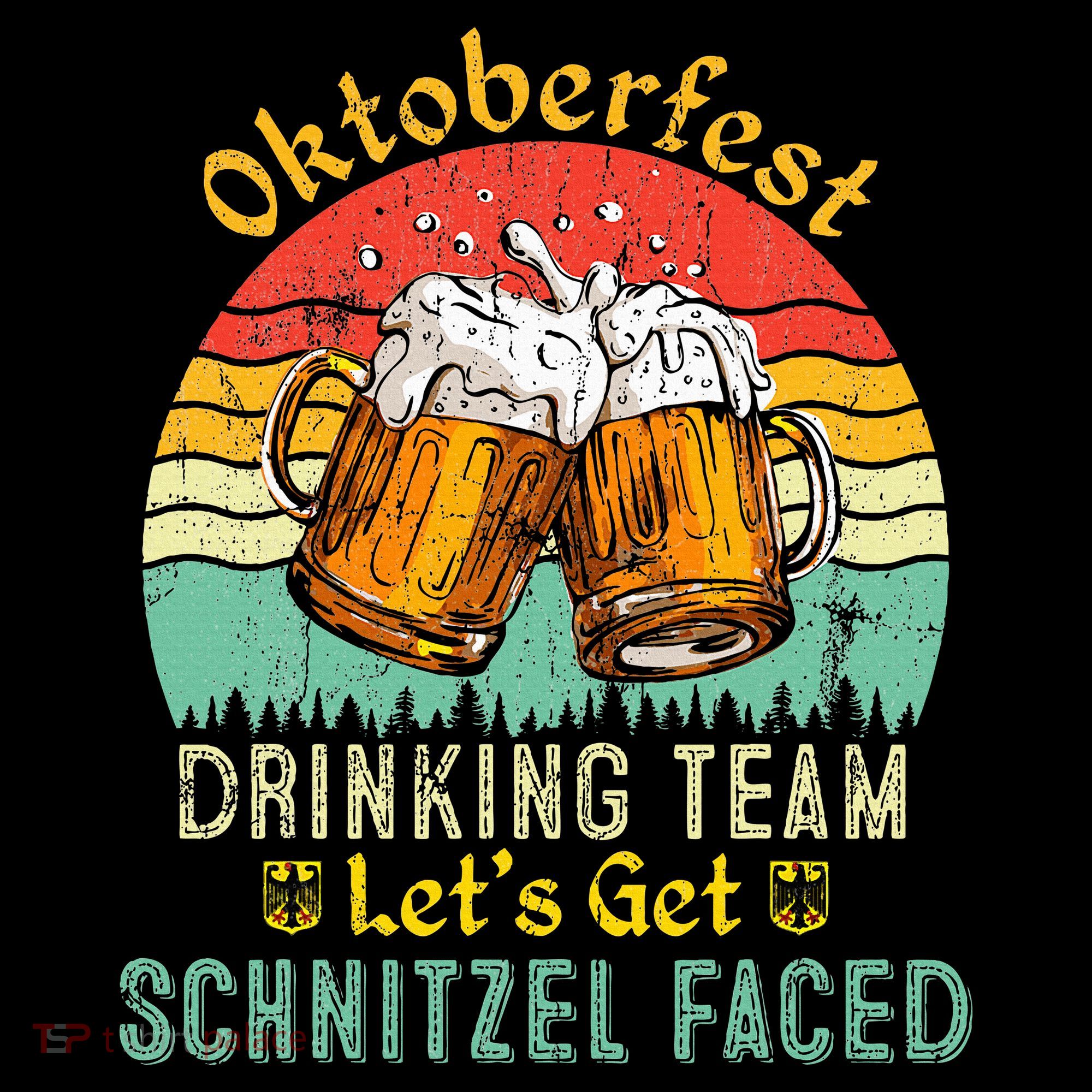 Oktoberfest Team Lets Get Schnitzel Faced German Mousepad