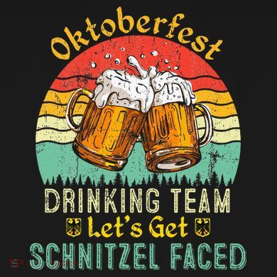 Oktoberfest Team Lets Get Schnitzel Faced German Ornament