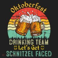 Oktoberfest Team Lets Get Schnitzel Faced German Golf Towel thumb 3