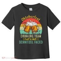 Oktoberfest Team Lets Get Schnitzel Faced German Toddler T-Shirt thumb 0