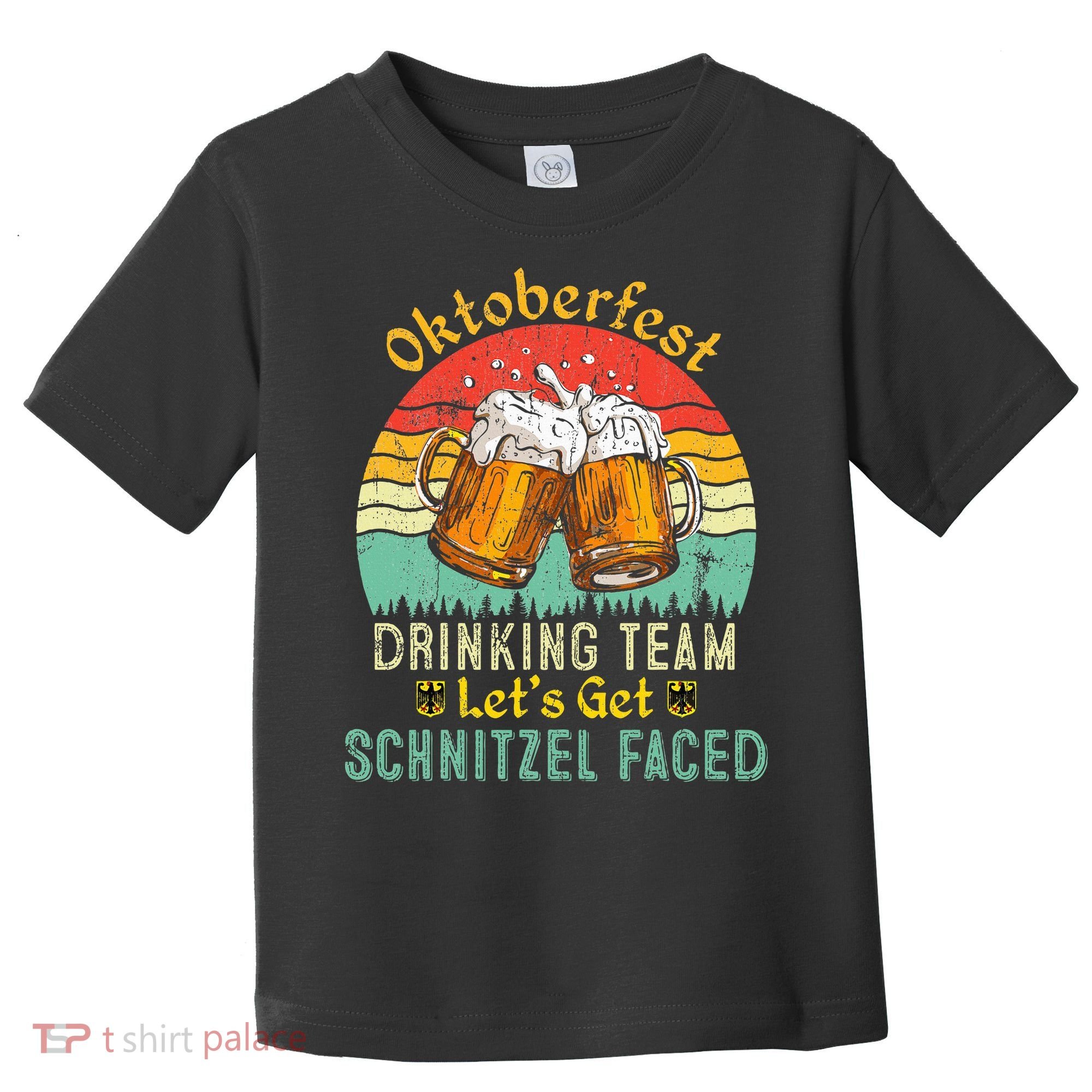 Oktoberfest Team Lets Get Schnitzel Faced German Toddler T-Shirt
