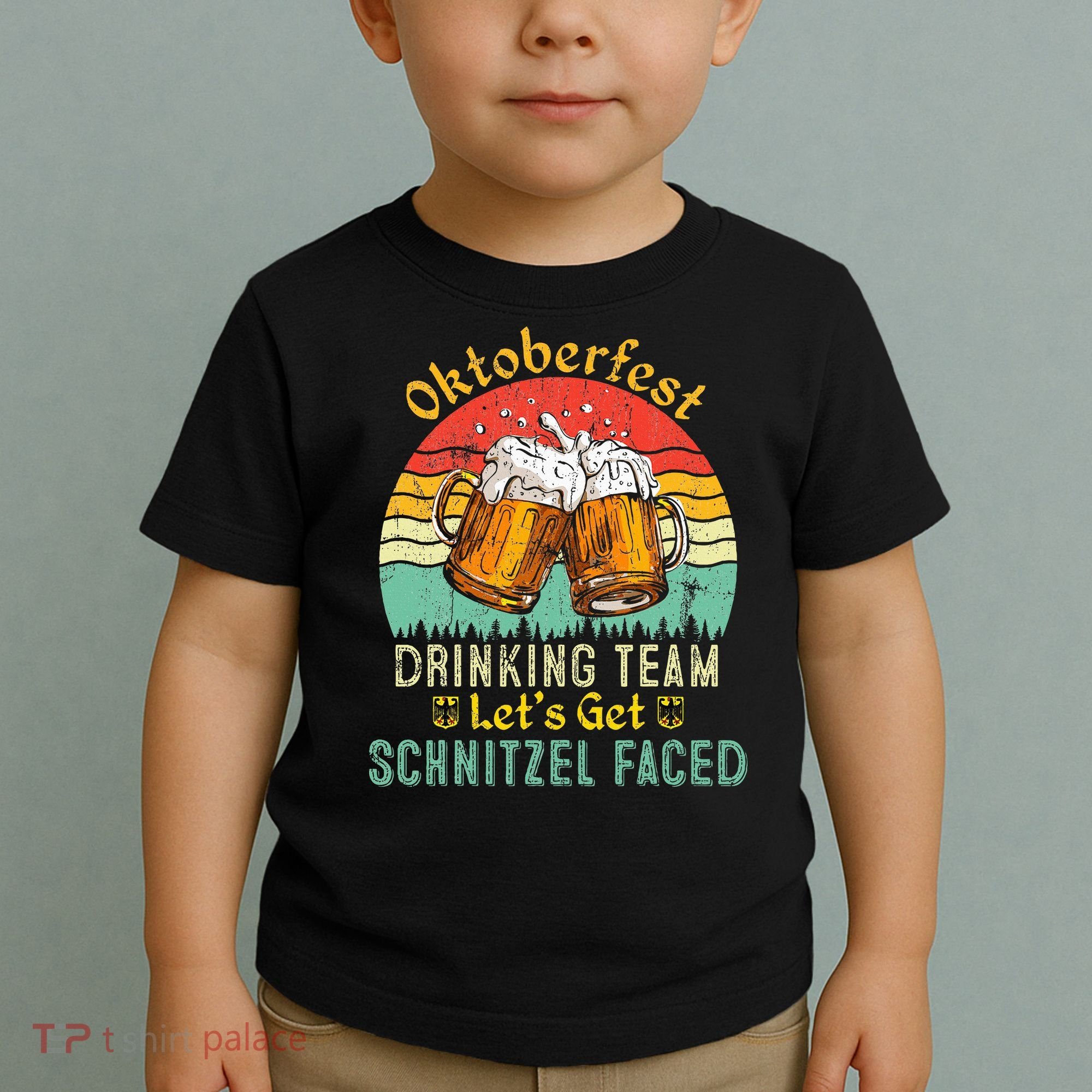 Oktoberfest Team Lets Get Schnitzel Faced German Toddler T-Shirt