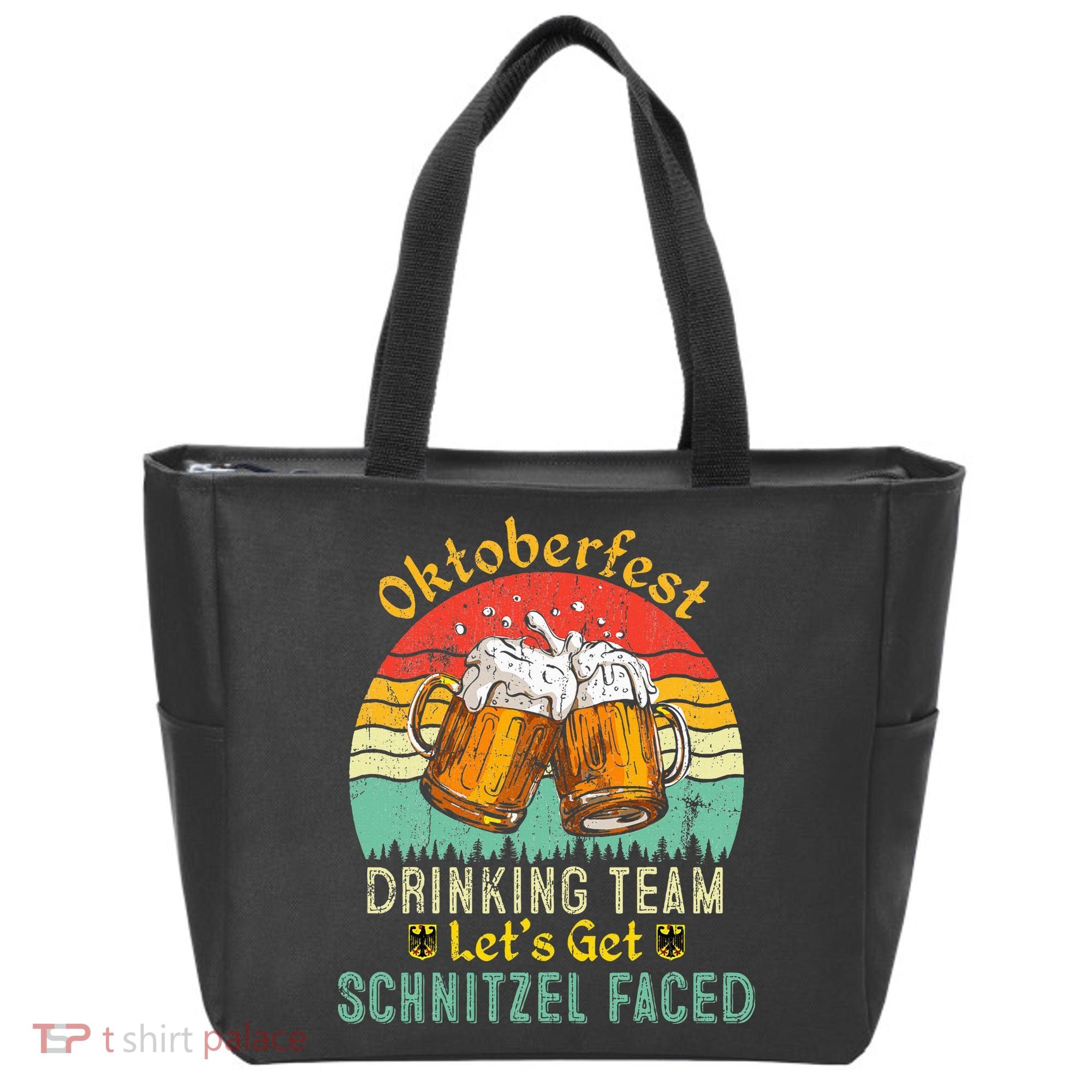 Oktoberfest Team Lets Get Schnitzel Faced German Tote Bag
