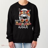 One Thankful Mama Fall Hair Bun Women's Sweatshirt thumb 0