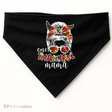 One Thankful Mama Fall Hair Bun USA-Made Doggie Bandana