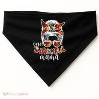 One Thankful Mama Fall Hair Bun USA-Made Doggie Bandana thumb 0