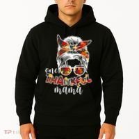 One Thankful Mama Fall Hair Bun Hoodie thumb 2