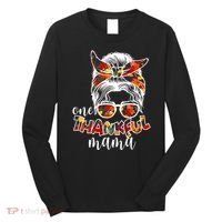 One Thankful Mama Fall Hair Bun Long Sleeve Shirt thumb 0