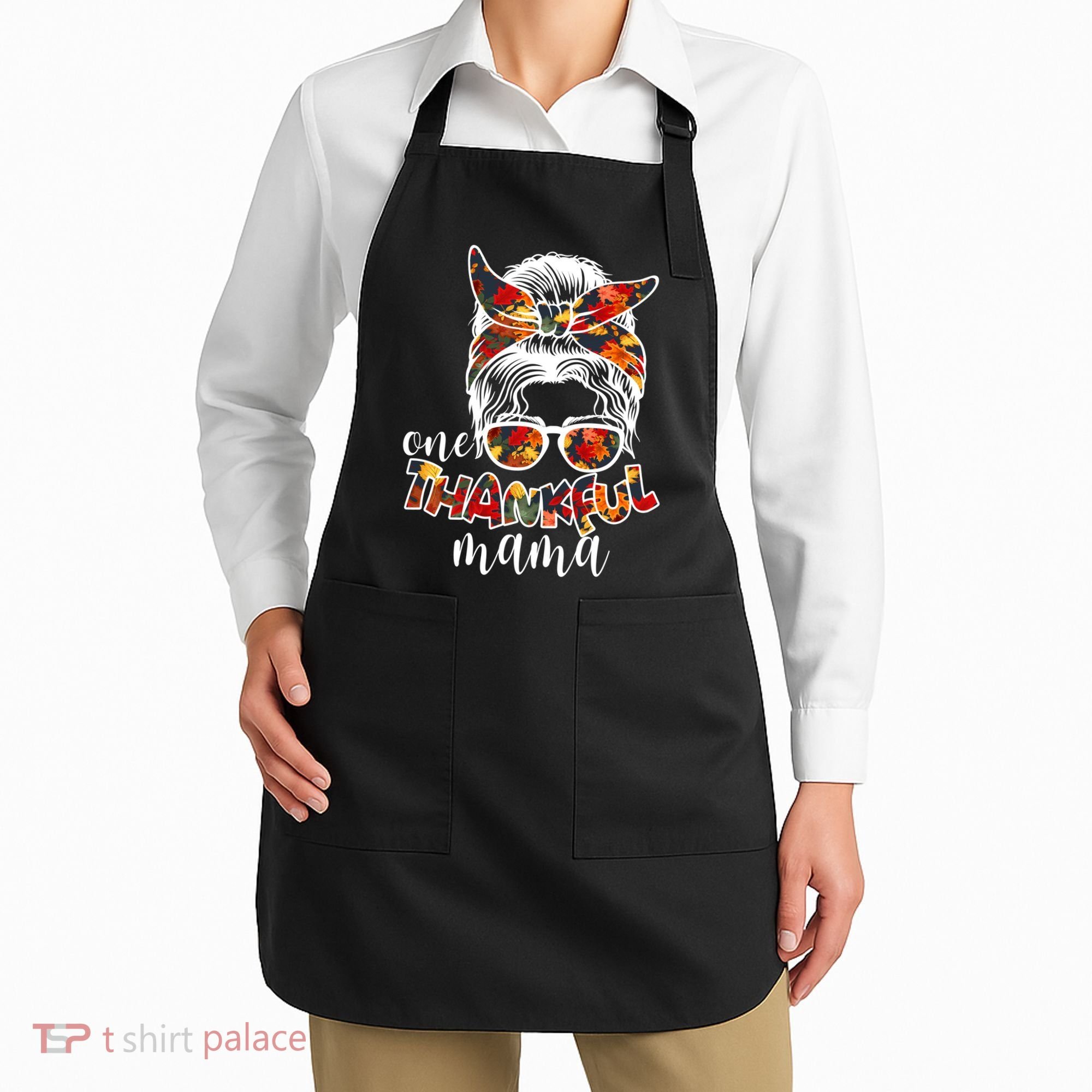 One Thankful Mama Fall Hair Bun Apron