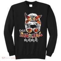 One Thankful Mama Fall Hair Bun Sweatshirt thumb 0