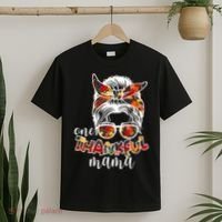 One Thankful Mama Fall Hair Bun T-Shirt thumb 2