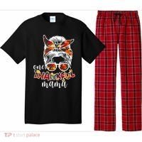 One Thankful Mama Fall Hair Bun Pajama Set thumb 0