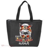 One Thankful Mama Fall Hair Bun Tote Bag thumb 0