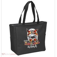 One Thankful Mama Fall Hair Bun Tote Bag thumb 2
