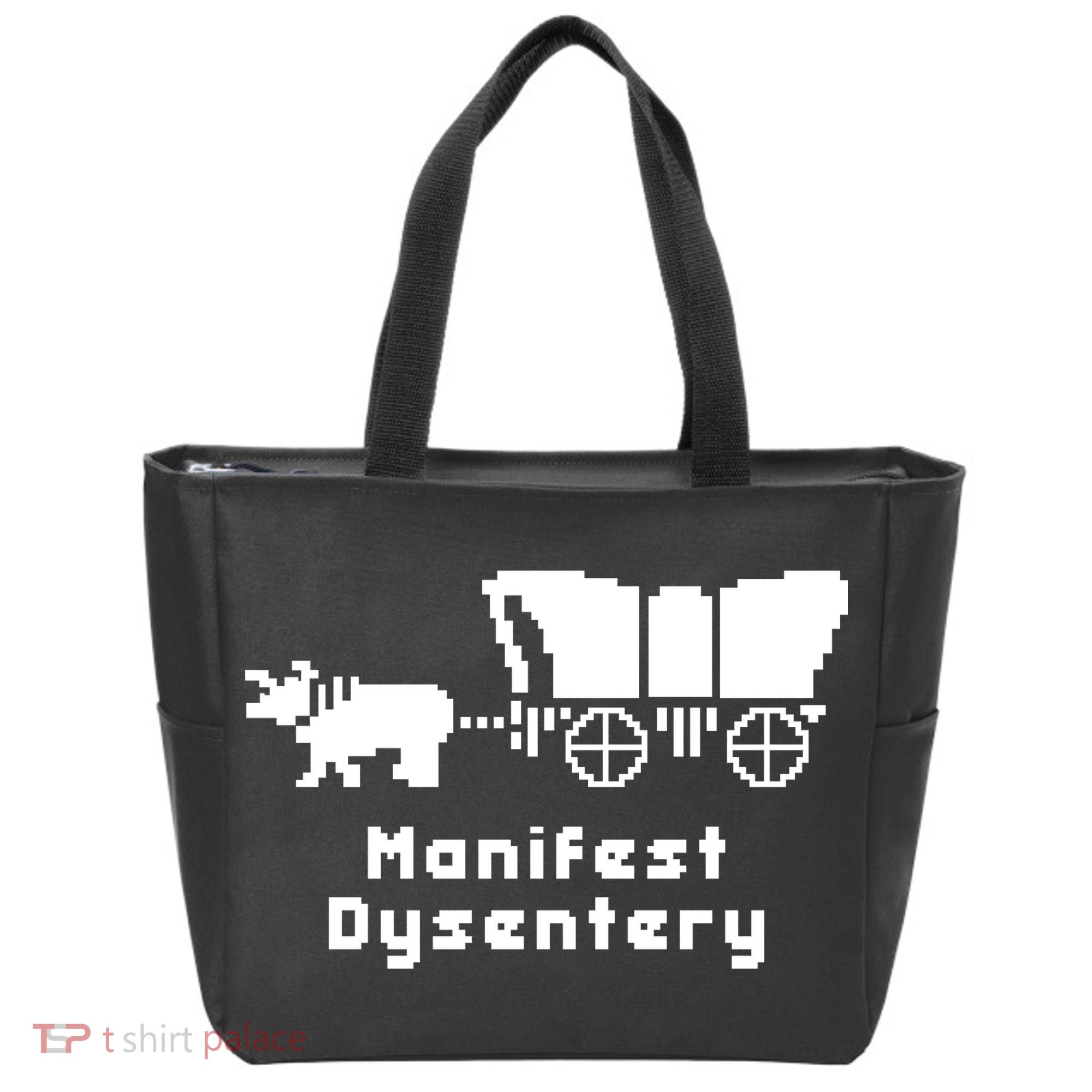 Oregon Trail Manifest Dysentery Tote Bag