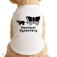 Oregon Trail Manifest Dysentery Doggie Tank thumb 0