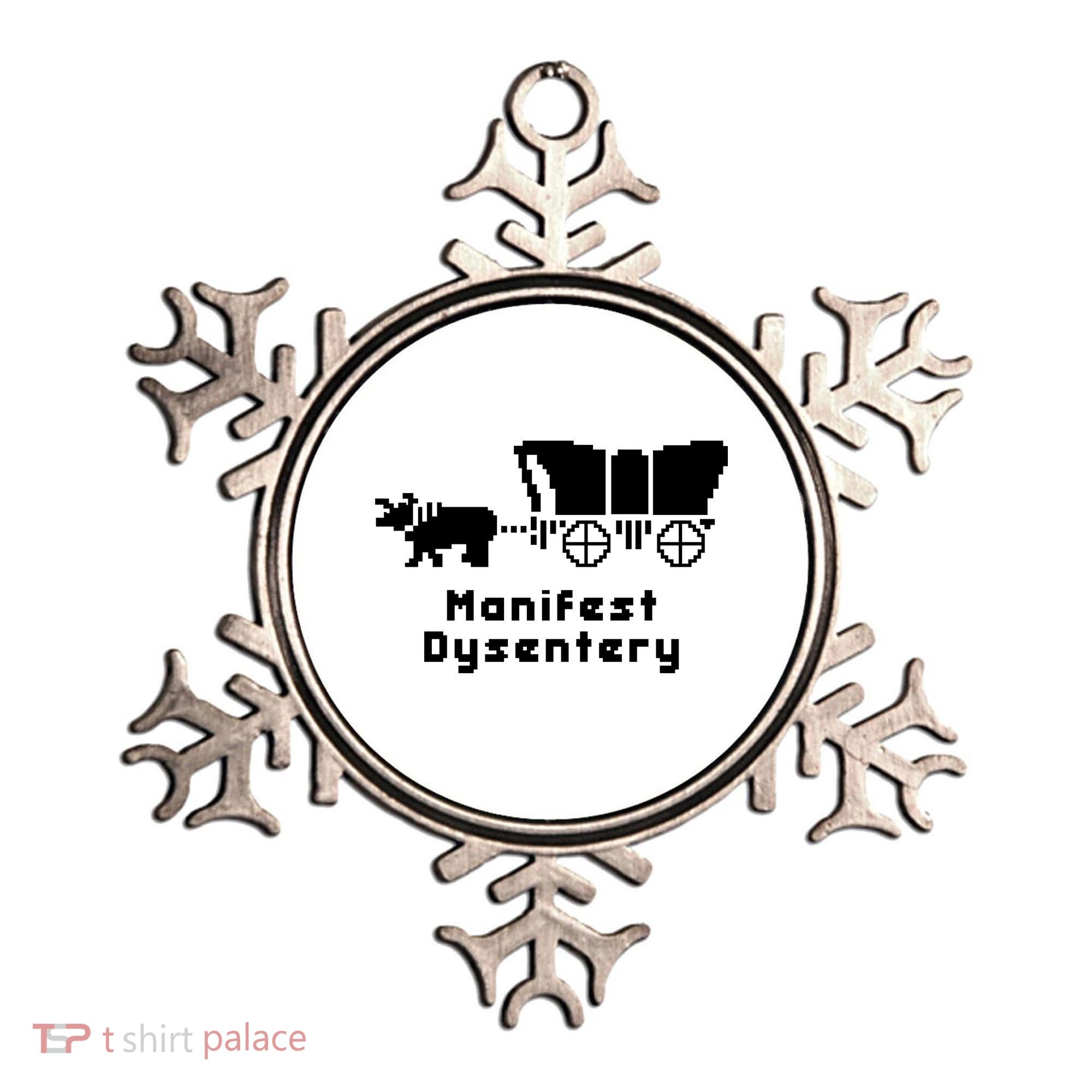 Oregon Trail Manifest Dysentery Ornament