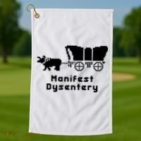 Oregon Trail Manifest Dysentery Golf Towel thumb 1