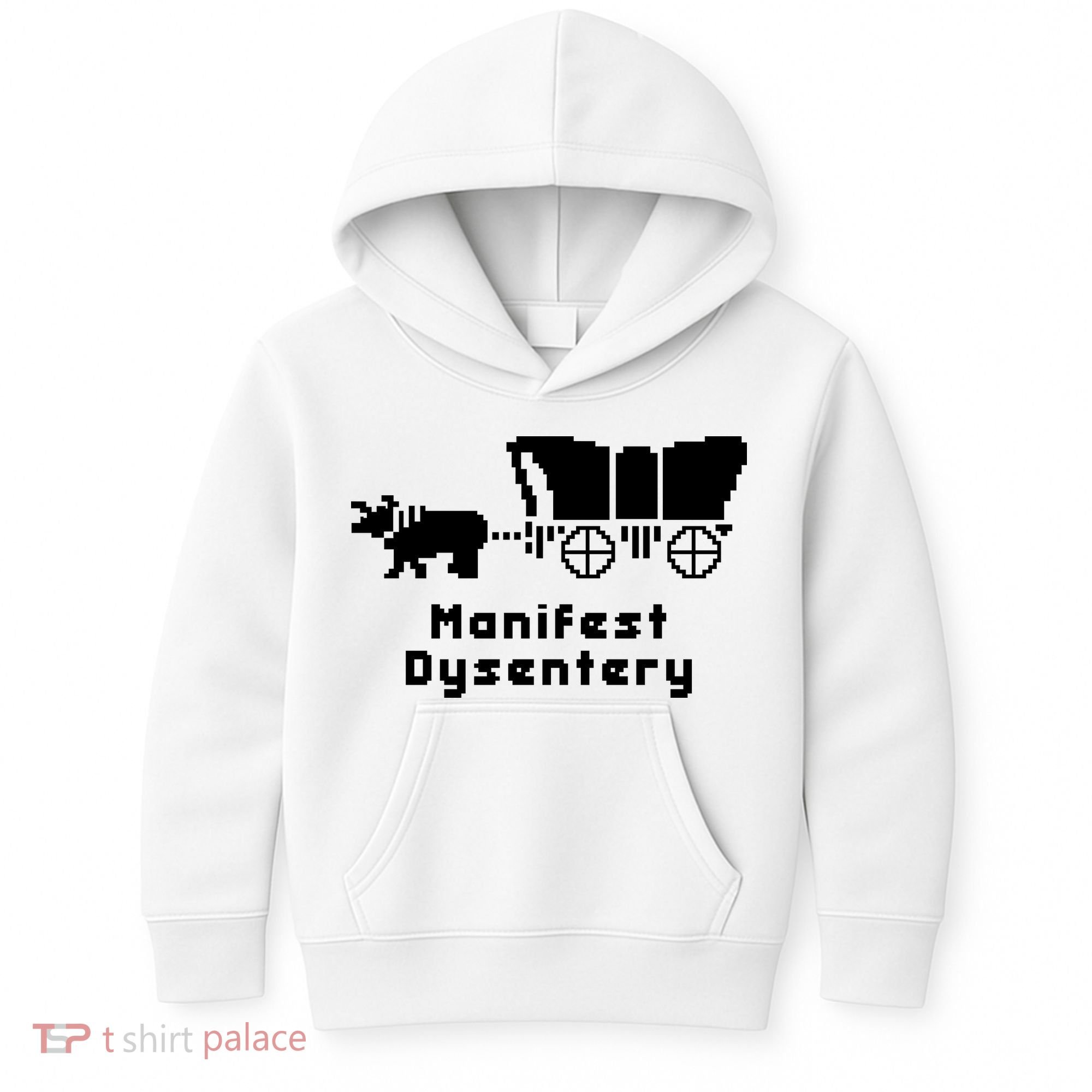 Oregon Trail Manifest Dysentery Kids Hoodie