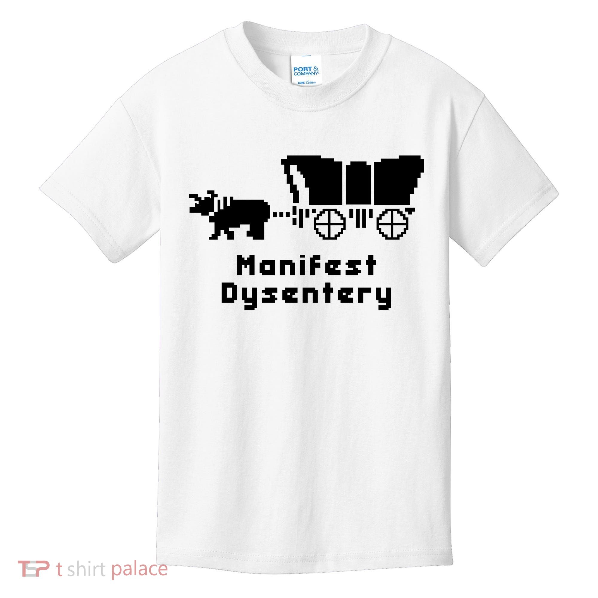 Oregon Trail Manifest Dysentery Kids T-Shirt