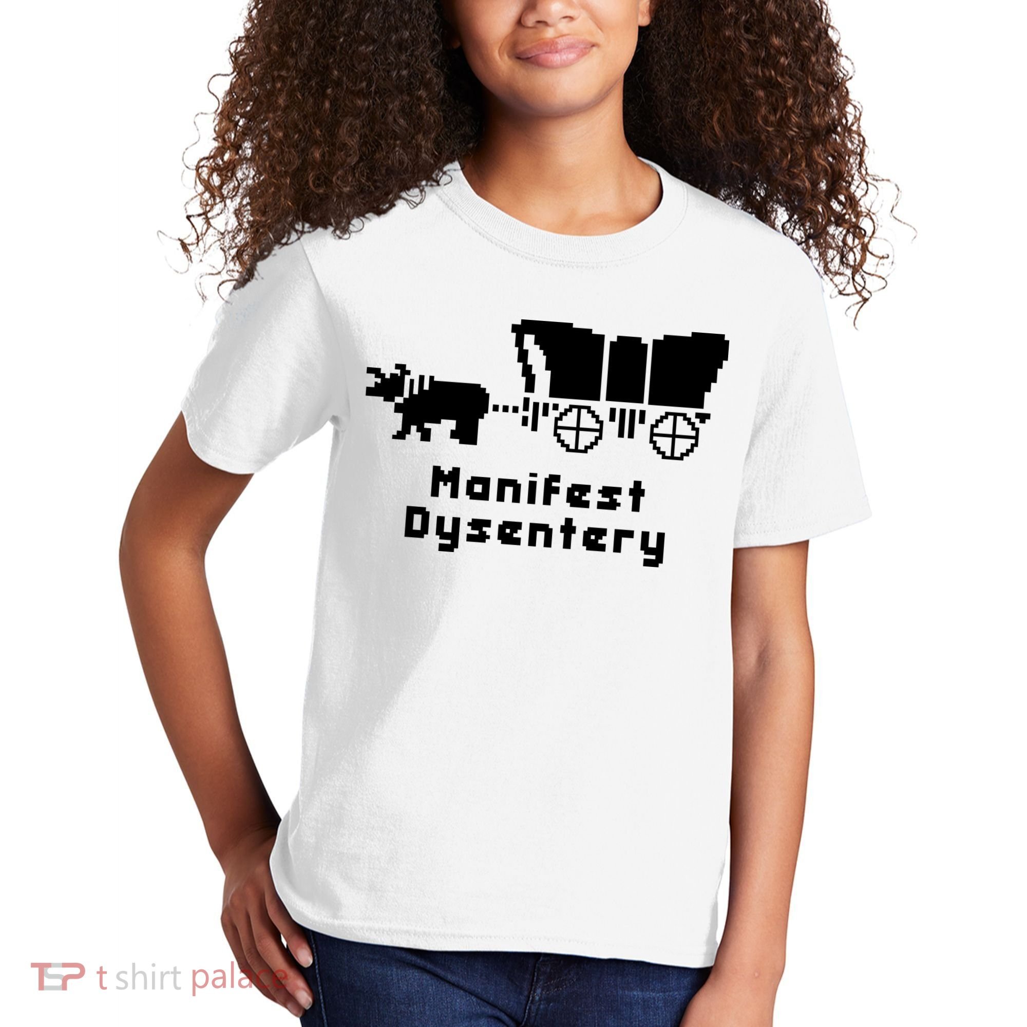 Oregon Trail Manifest Dysentery Kids T-Shirt