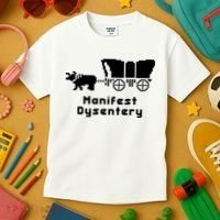 Oregon Trail Manifest Dysentery Kids T-Shirt thumb 3