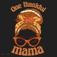 One Thankful Mama Autumn Festive Hair Bun Women's Sweatshirt thumb 2