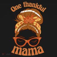 One Thankful Mama Autumn Festive Hair Bun Coaster thumb 2