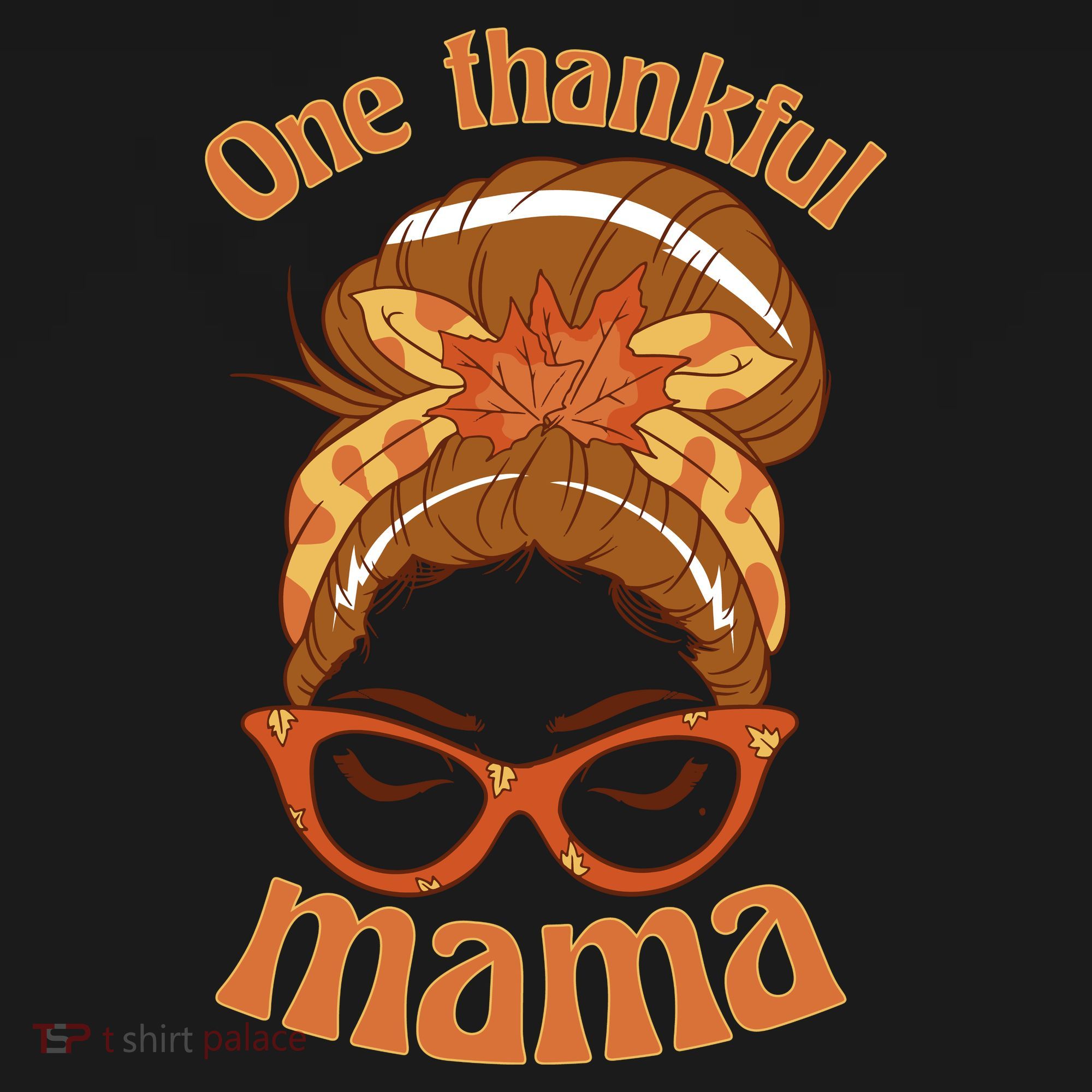 One Thankful Mama Autumn Festive Hair Bun Coaster