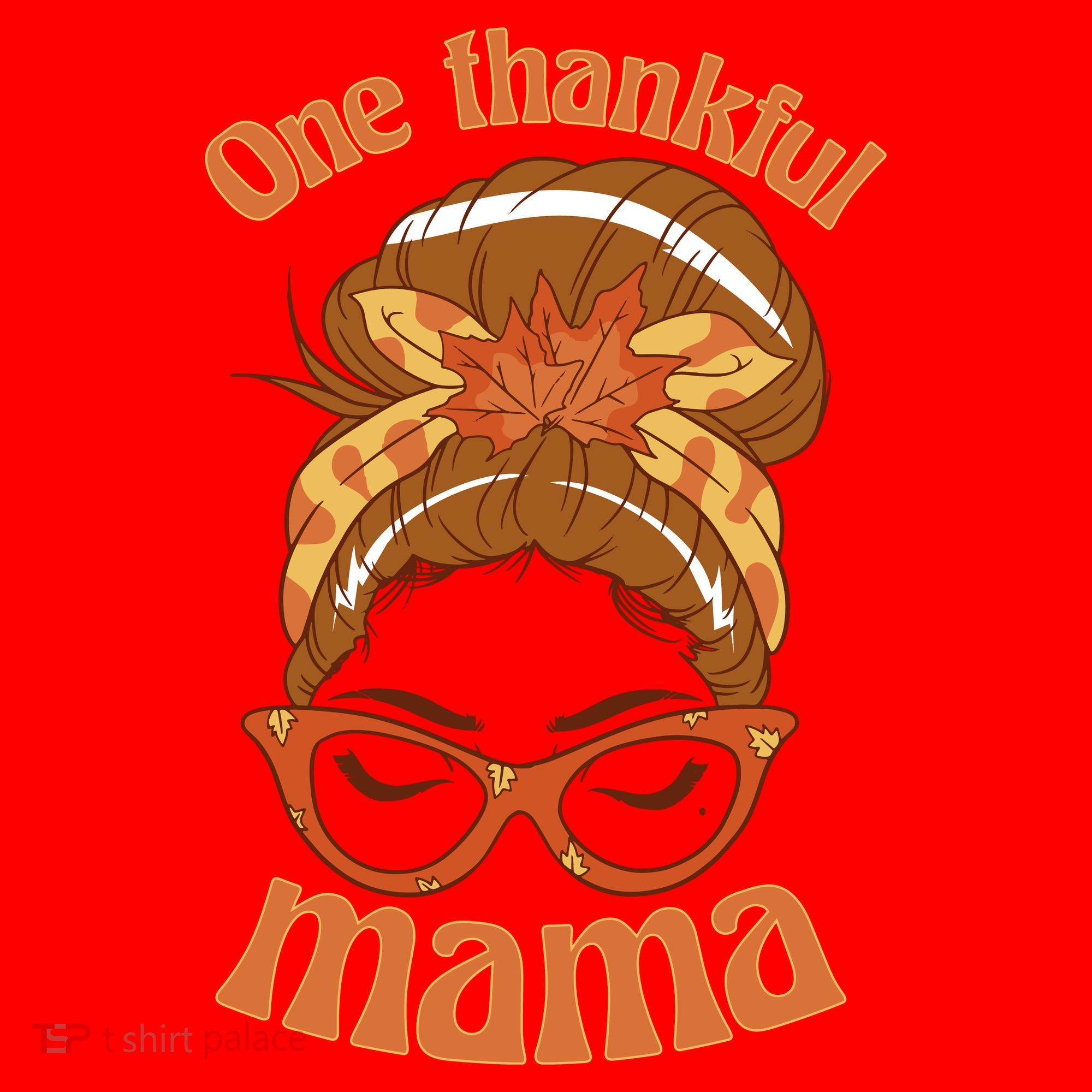 One Thankful Mama Autumn Festive Hair Bun Santa Hat