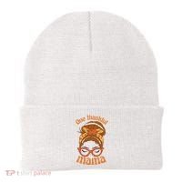 One Thankful Mama Autumn Festive Hair Bun Beanie thumb 0