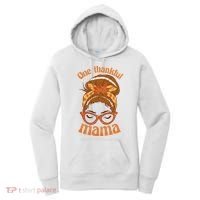 One Thankful Mama Autumn Festive Hair Bun Women's Hoodie thumb 0