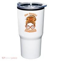 One Thankful Mama Autumn Festive Hair Bun Tumbler thumb 0