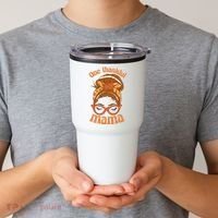 One Thankful Mama Autumn Festive Hair Bun Tumbler thumb 2