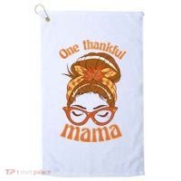 One Thankful Mama Autumn Festive Hair Bun Golf Towel thumb 0