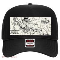 Oregon Trail Map Gift Ox Team Usa Cartography Geography History Meaningful Gift Hat thumb 0