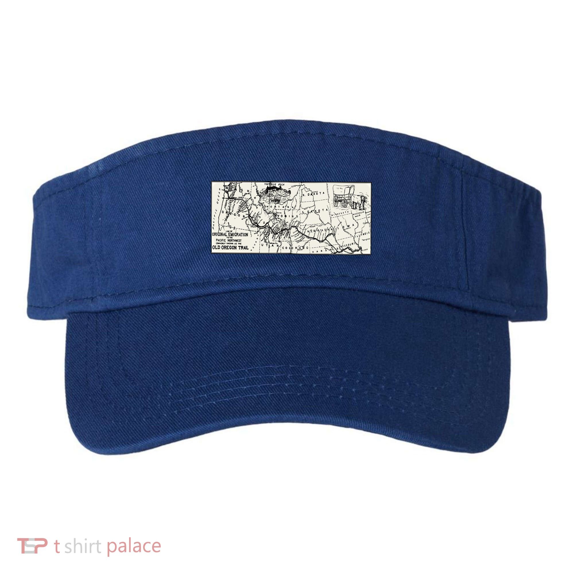 Oregon Trail Map Gift Ox Team Usa Cartography Geography History Meaningful Gift Visor
