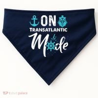 On Transatlantic Mode Transatlantics Cruise USA-Made Doggie Bandana thumb 0