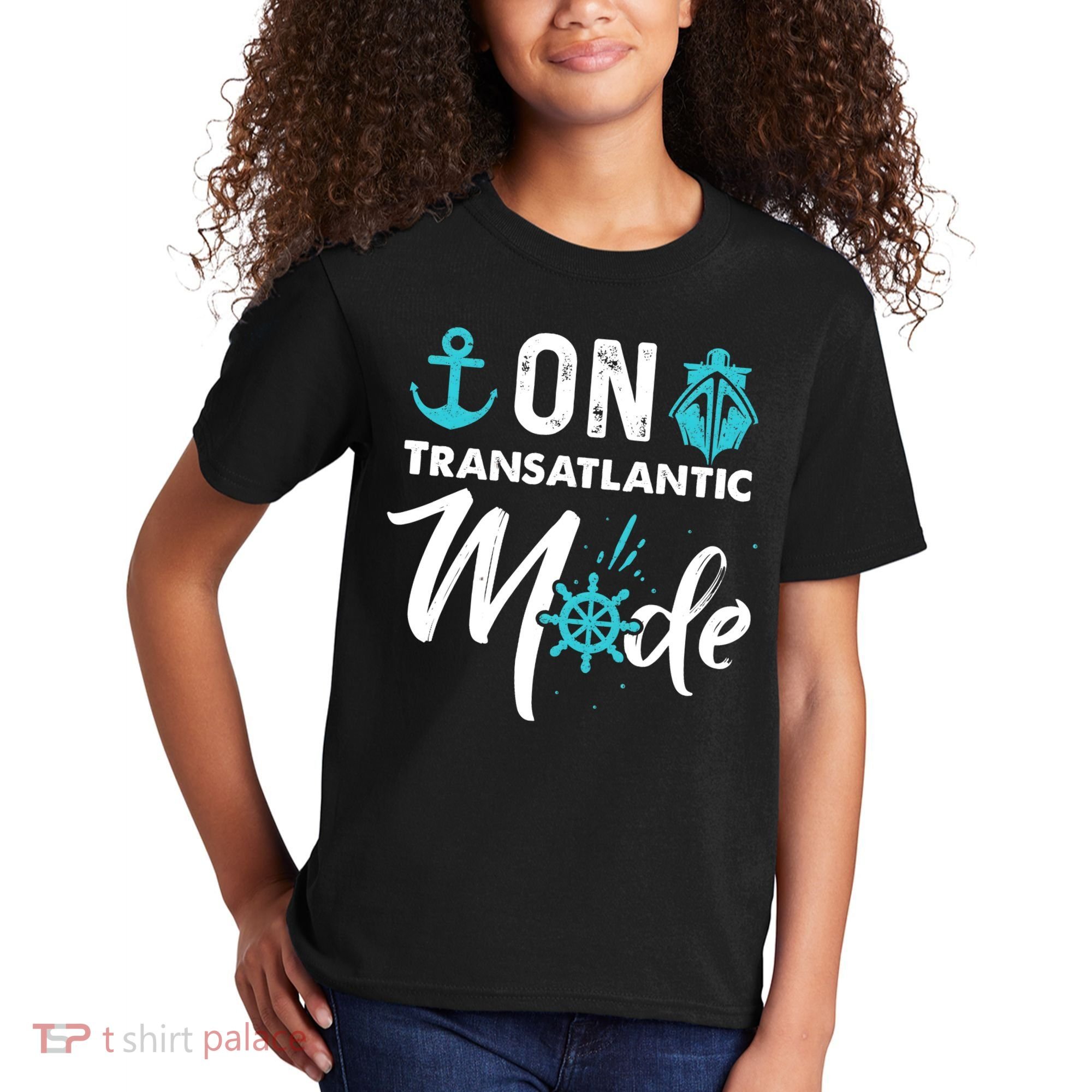 On Transatlantic Mode Transatlantics Cruise Kids T-Shirt