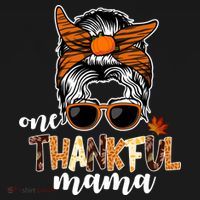 One Thankful Mama Fall Thanksgiving Festive Coaster thumb 2