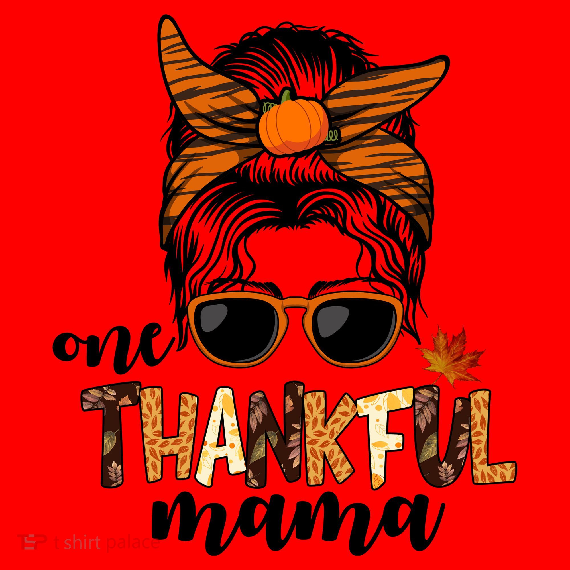 One Thankful Mama Fall Thanksgiving Festive Santa Hat